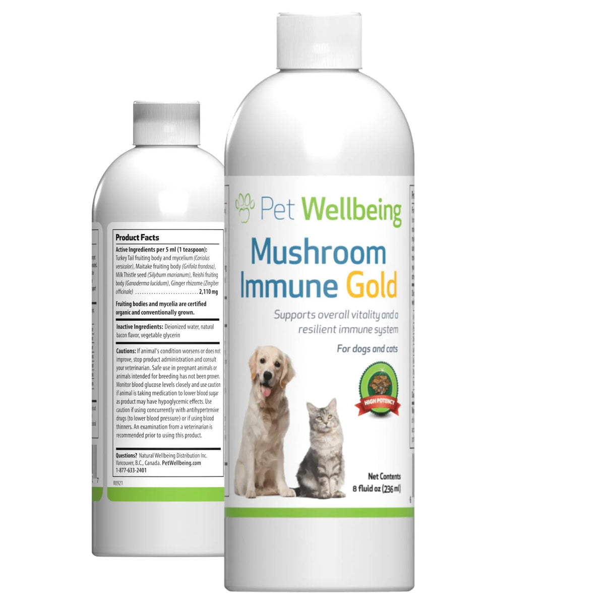 Mushroom Immune Support for Dogs and Cats 8oz A278070