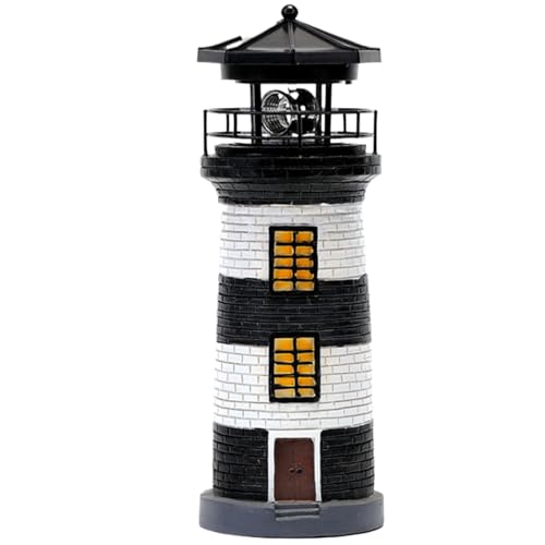 11" Rotating LED Solar Lighthouse A369959