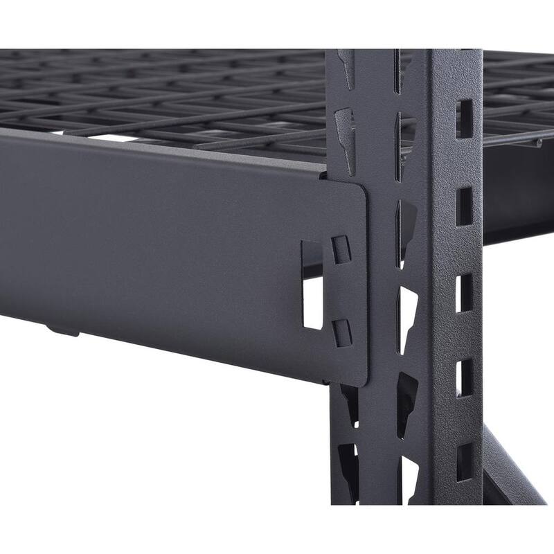 3-Tier Steel Freestanding Garage Storage Shelving Unit in Black F73261