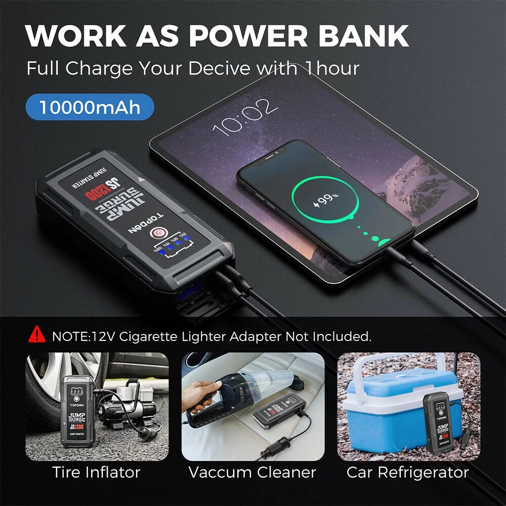 10000mAh 1200A 12V Car Jump Starter S16639