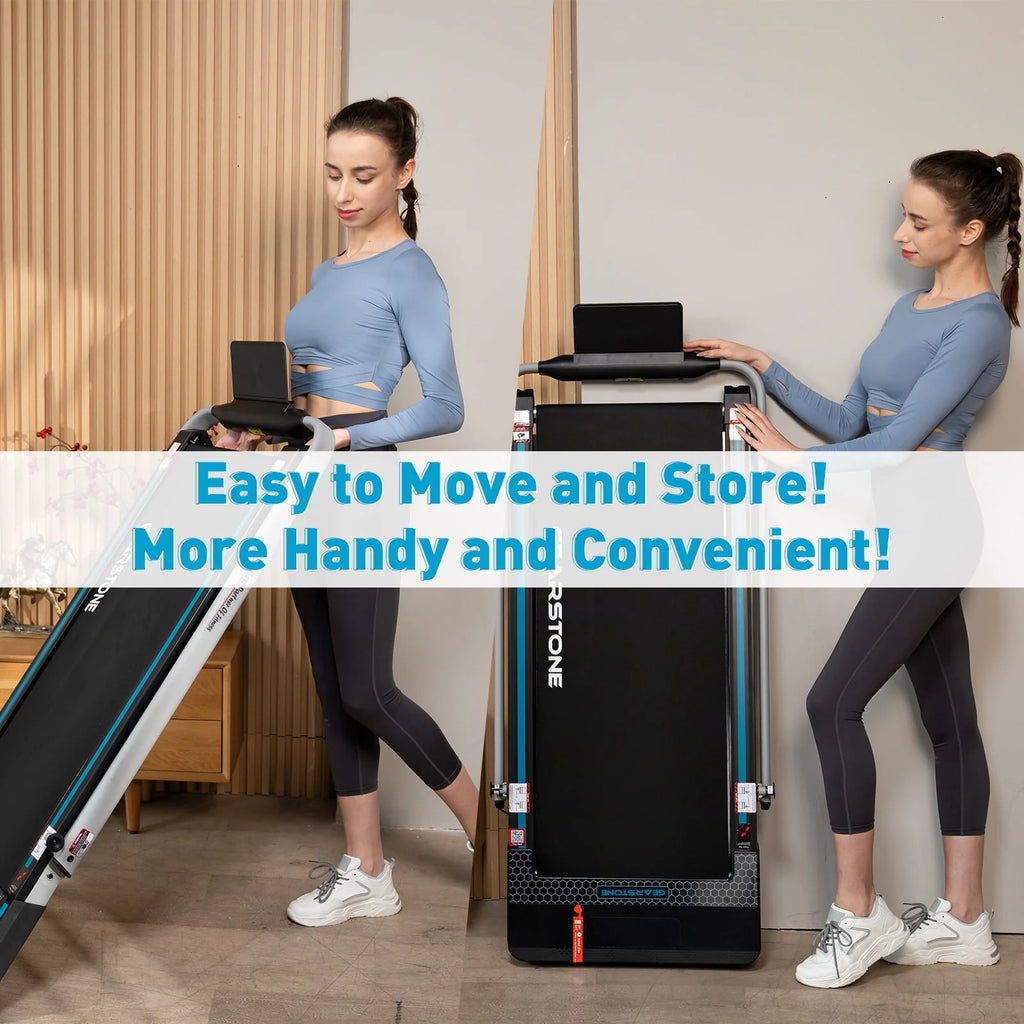 2 in 1 Folding Treadmill with Bluetooth Speakers K639882