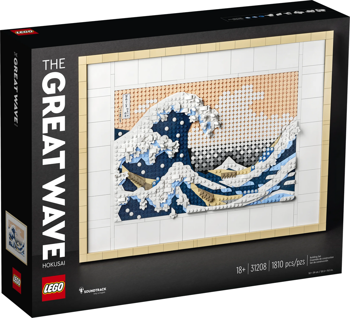 LEGO Art Hokusai The Great Wave 3D Japanese Wall Art V150843