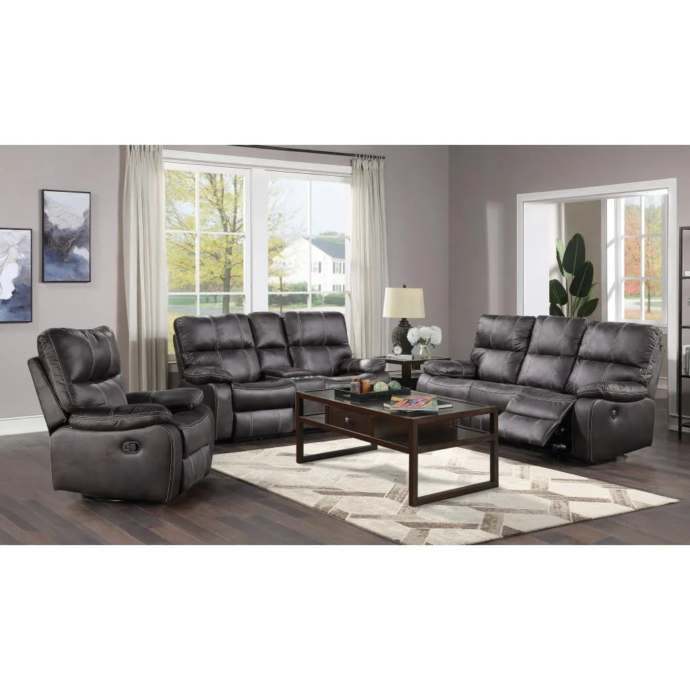 Dark Gray Swivel Reclining Glider L7065