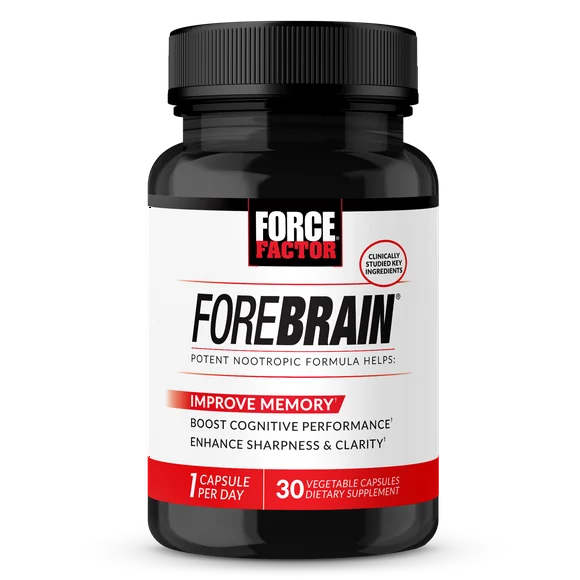 30 Capsules Brain Supplement with Caffeine, Bacopa, and Huperzine A F2189