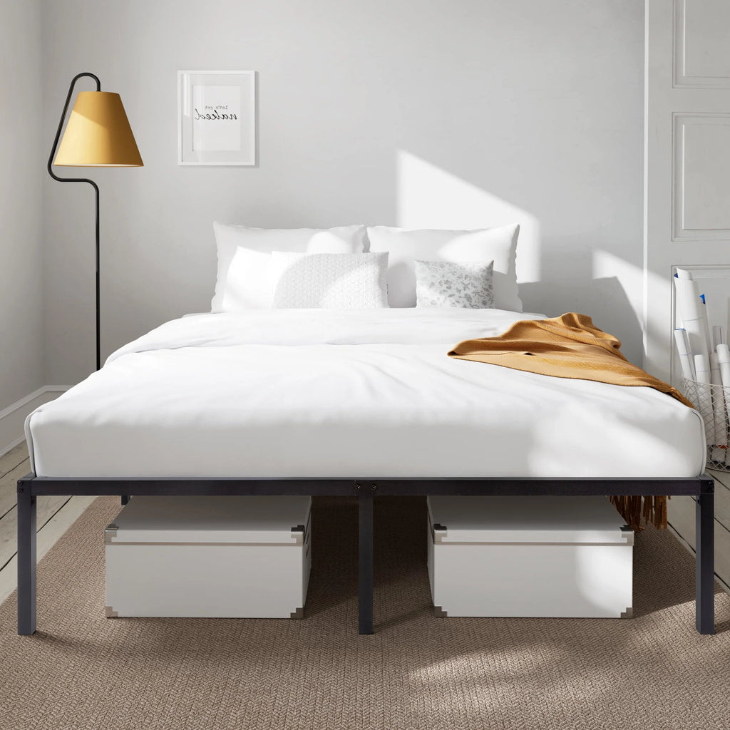 Heavy Duty Full Size Metal Platform Bed Frame with Under Bed Storage F9213