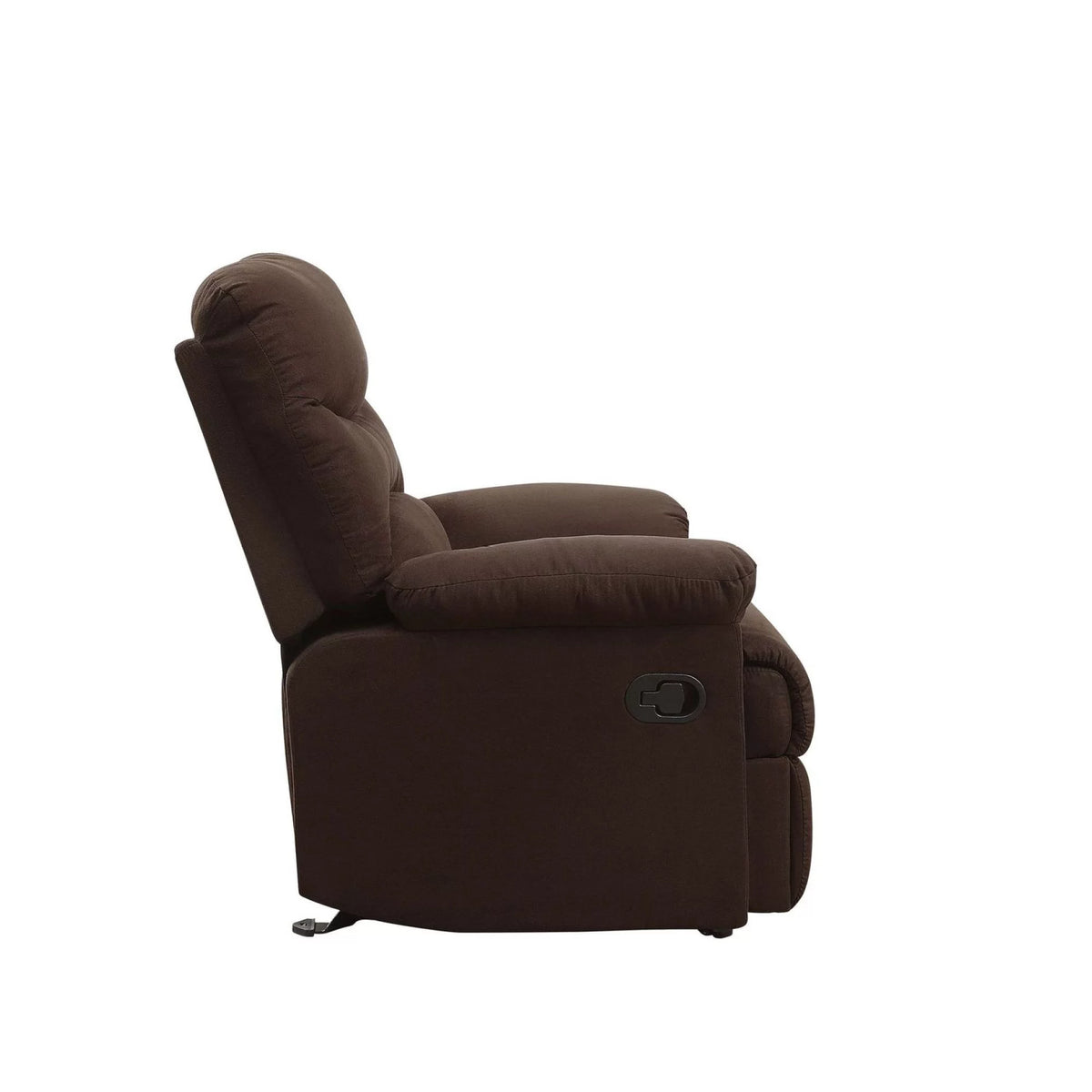Chocolate Microfiber Glider Recliner Y459854