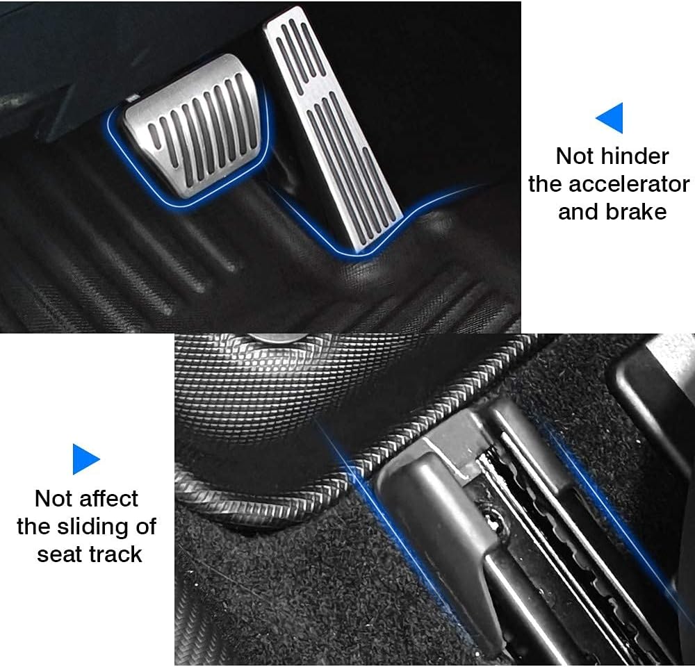 Custom Fit All Weather Rubber Floor Mats 2 Row Set Black C4726
