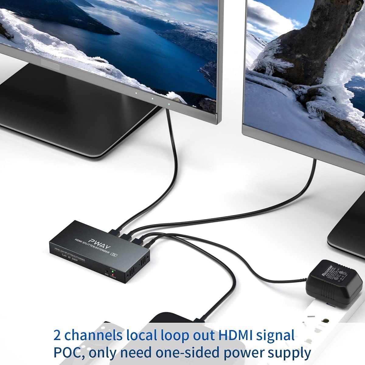 HDMI Extender Splitter 1x2 4K 30Hz I77857