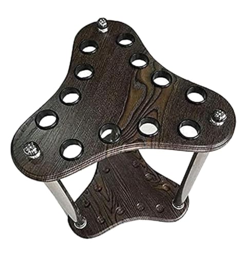 12-Hole Wooden Pool Cue Rack X1067