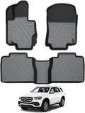 Custom Fit All Weather Rubber Floor Mats 2 Row Set Black C4726