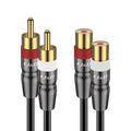 2 RCA Male to Female Extension Cable 6 Feet V1815