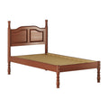 100% Solid Wood Platform Bed Mocha Twin R52000