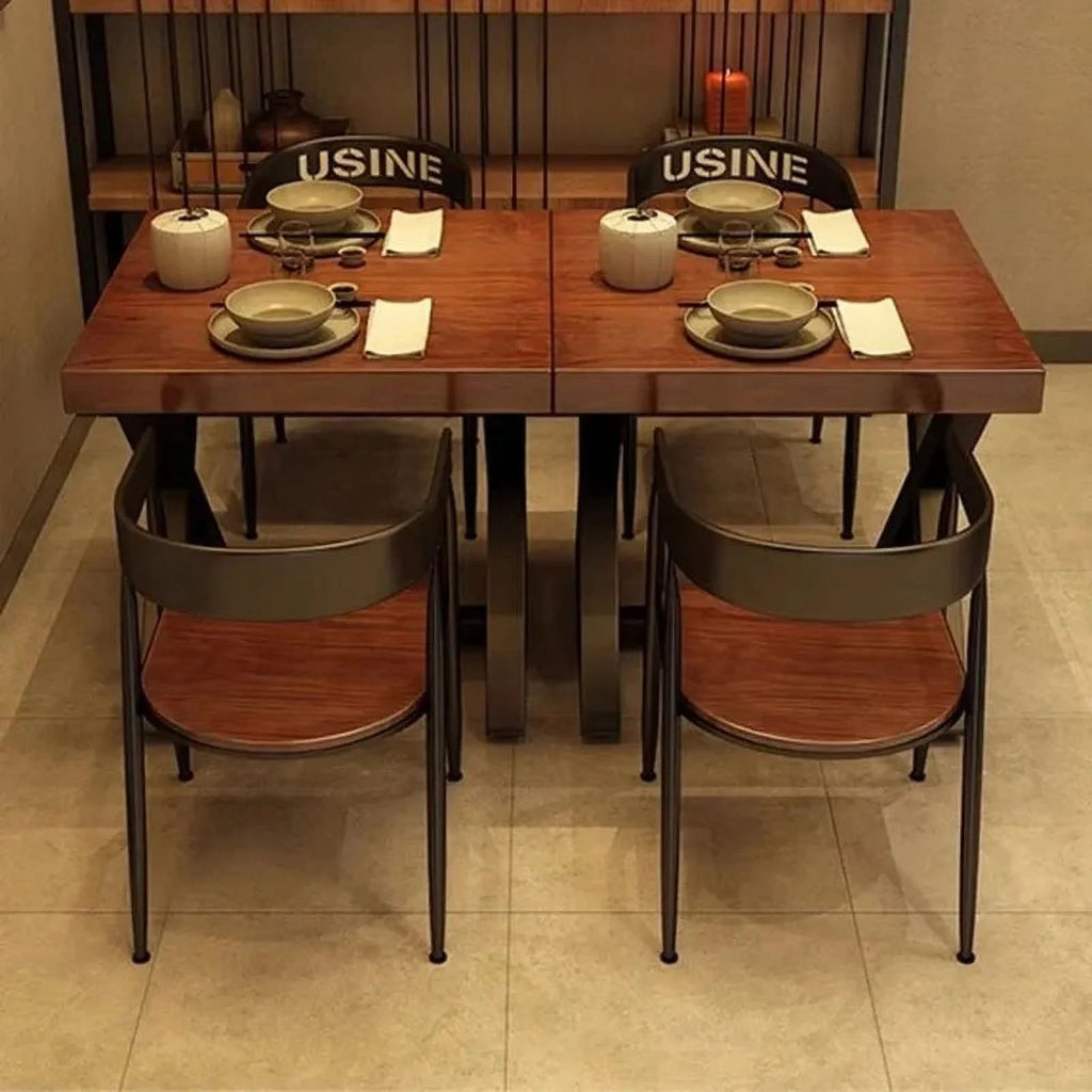 Minimalist Rectangle Waterproof Dining Table Y26548