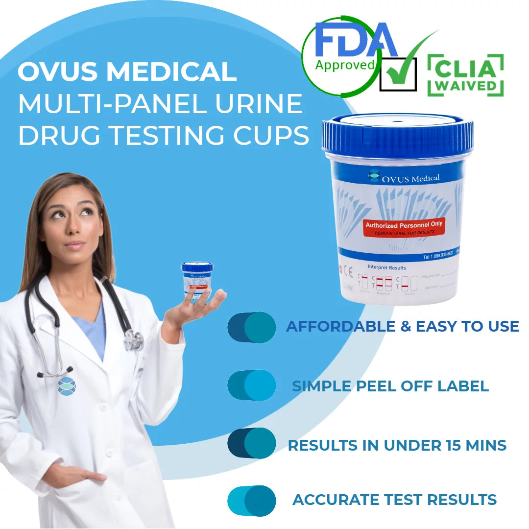 12 Panel Drug Test Cup Pack of 25 X78479