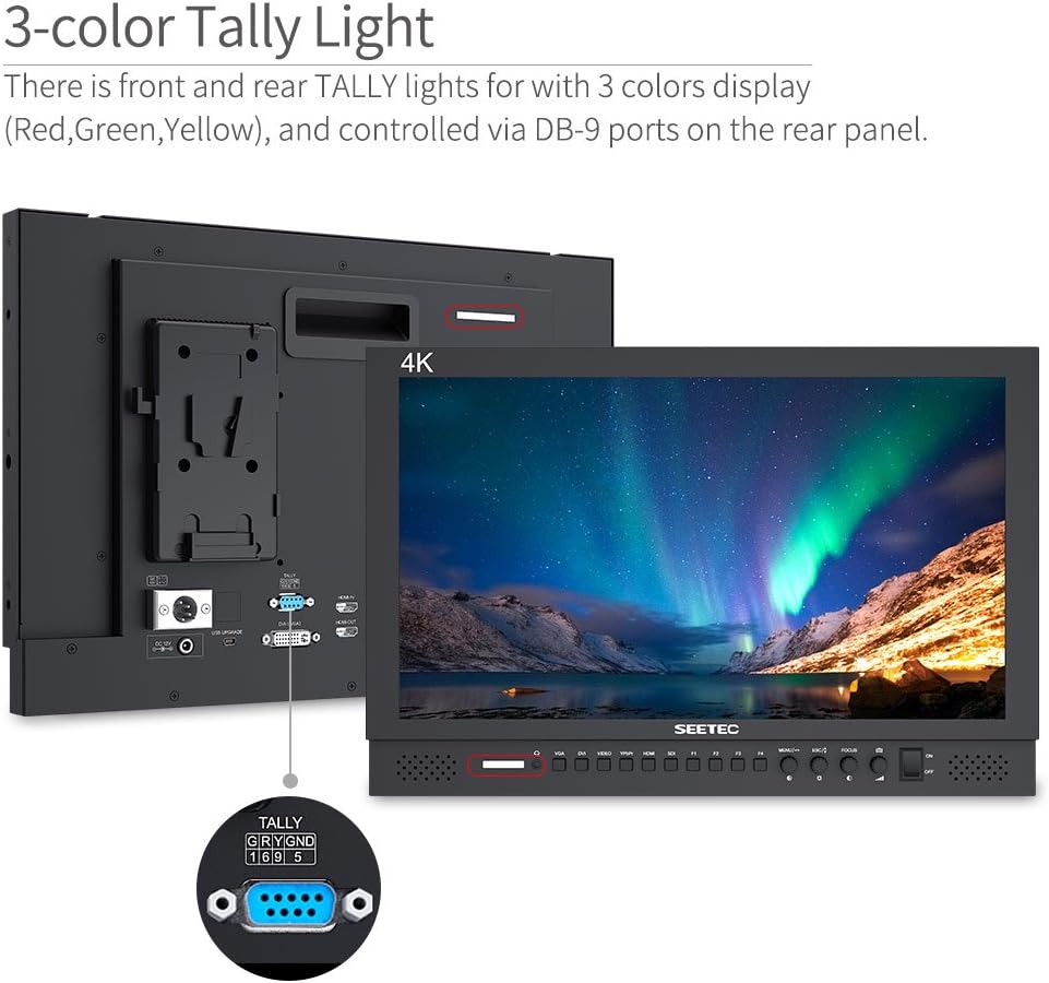 17.3 Inch 1920x1080 Desktop Monitor with 3G-SDI HDMI AV YPbPr Y662892