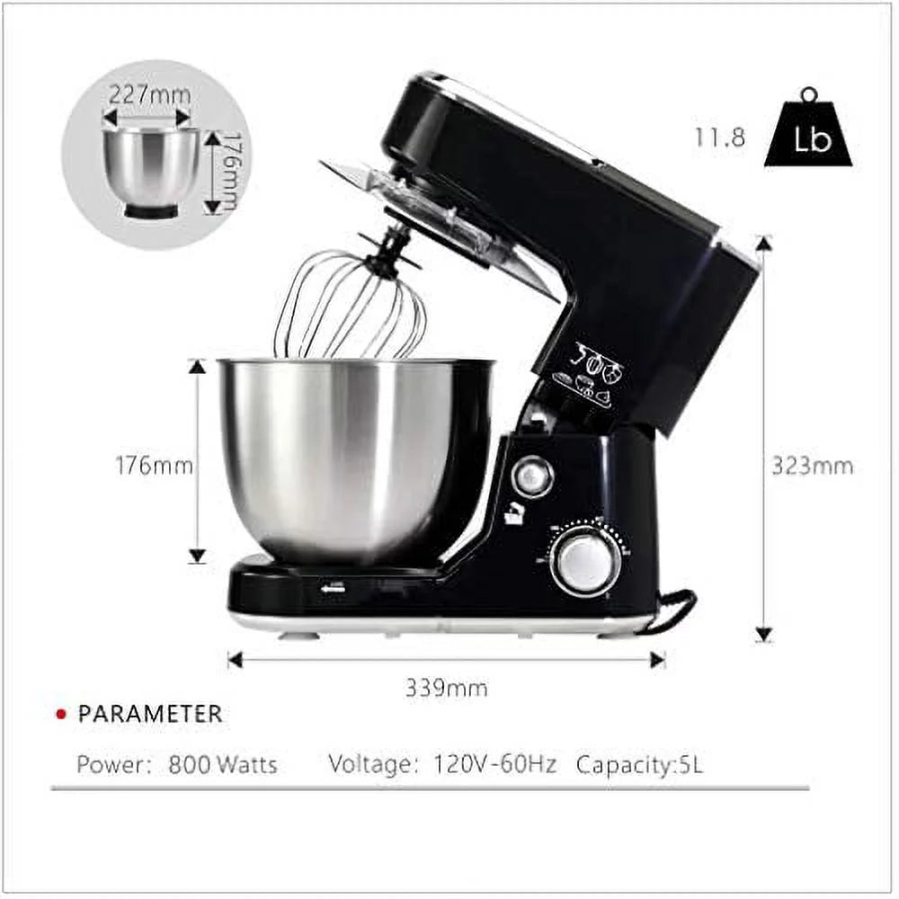 Tilt-Head Electric Mixer with 5-Quart Stainless Steel Bowl D40629