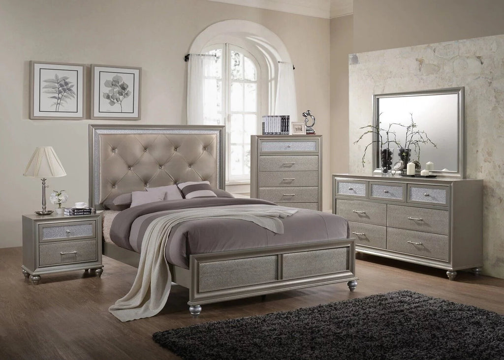 Champagne 4pc Full Size Bedroom Set I1646