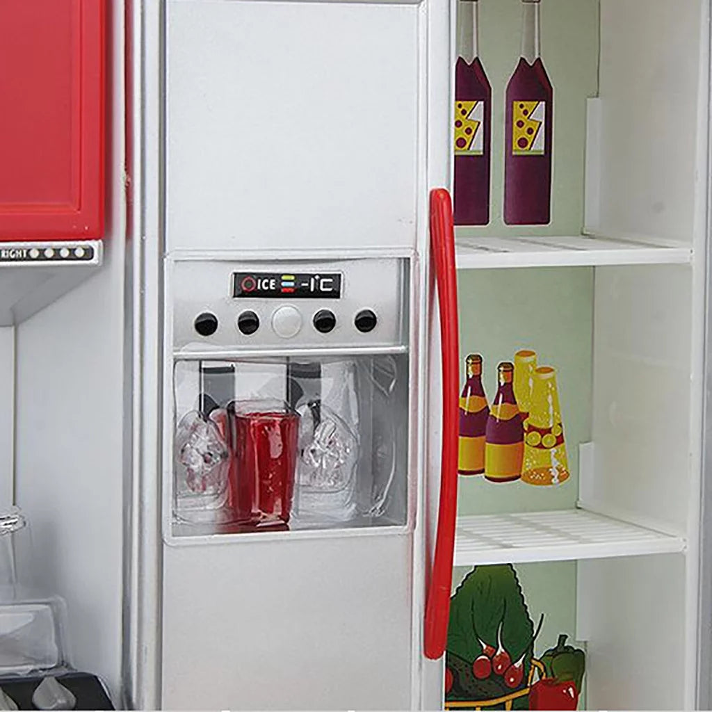 Red Mini Kitchen Pretend Play Cooking Set T4057