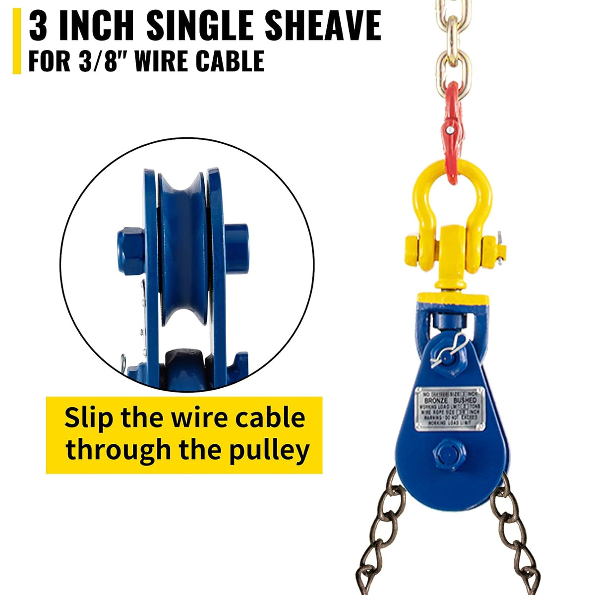 2 ton Snatch Block with Chain C272453