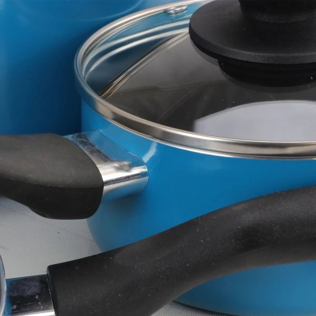 8pc Turquoise Cookware Set X7815