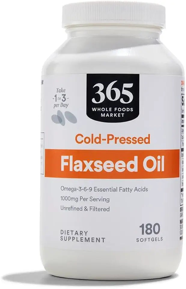 Flax Seed Oil 1000 Mg 180 Softgels Y9776