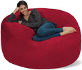 Charcoal 5 ft Memory Foam Bean Bag Chair U738174
