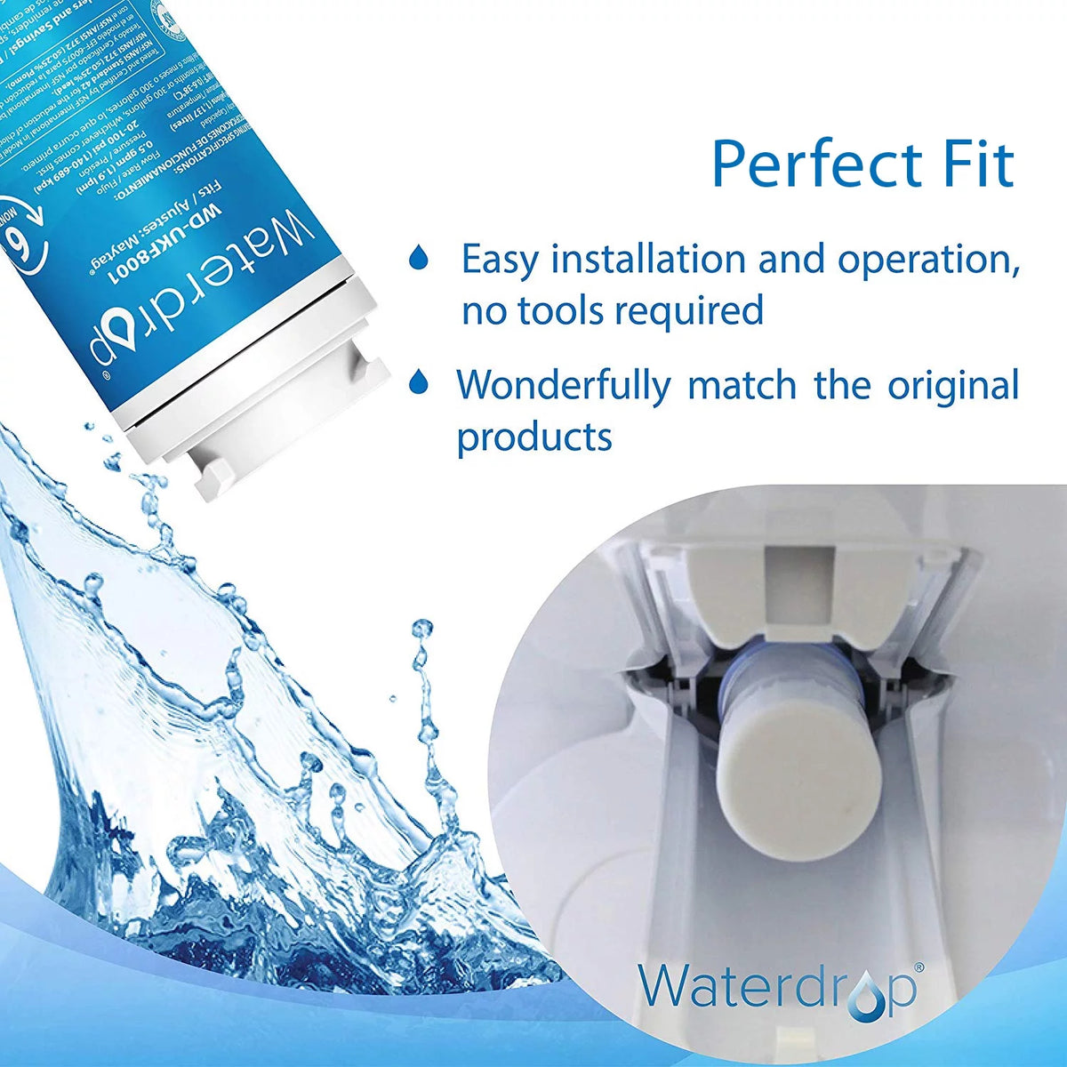 Refrigerator Water Filter, Pack of 3 R832976