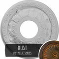 Leaf Ceiling Medallion Hand-Painted Rust G2901