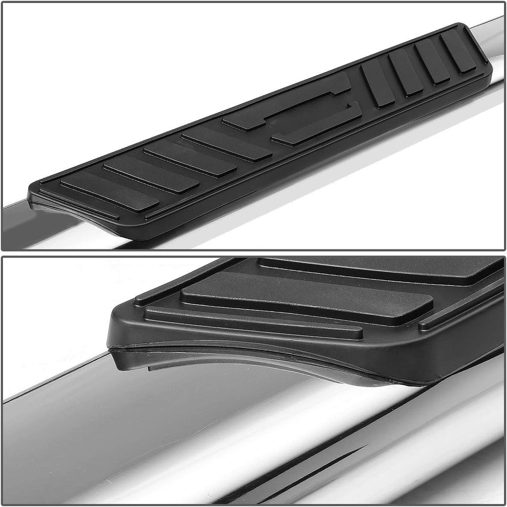5 Inches Curved Side Step Nerf Bar Running Board Stainless Steel Polished Chrome S1674