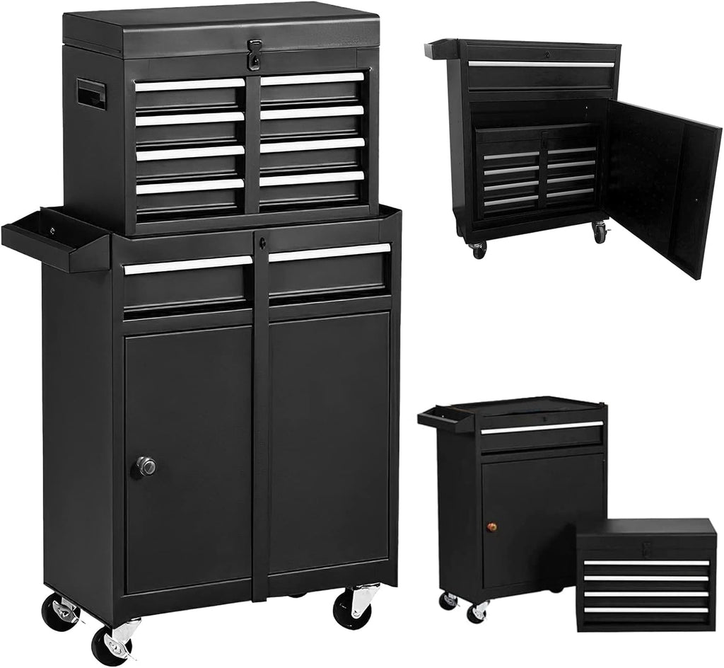 5 Drawer Metal Rolling Tool Chest with Wheels T45223