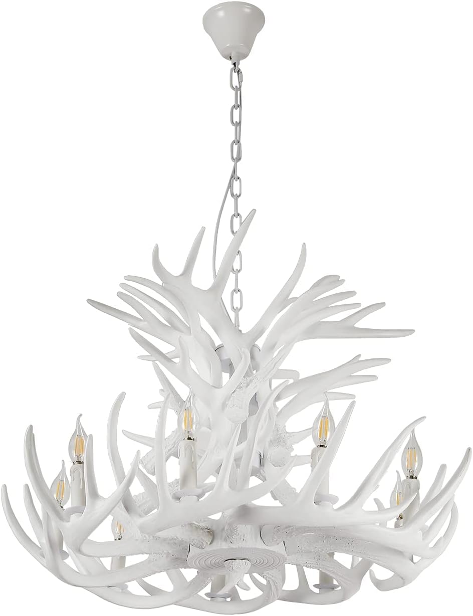 White Antler Chandelier Q395717