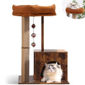 Modern Wooden Cat Scratching Post with Silvervine Balls C5594