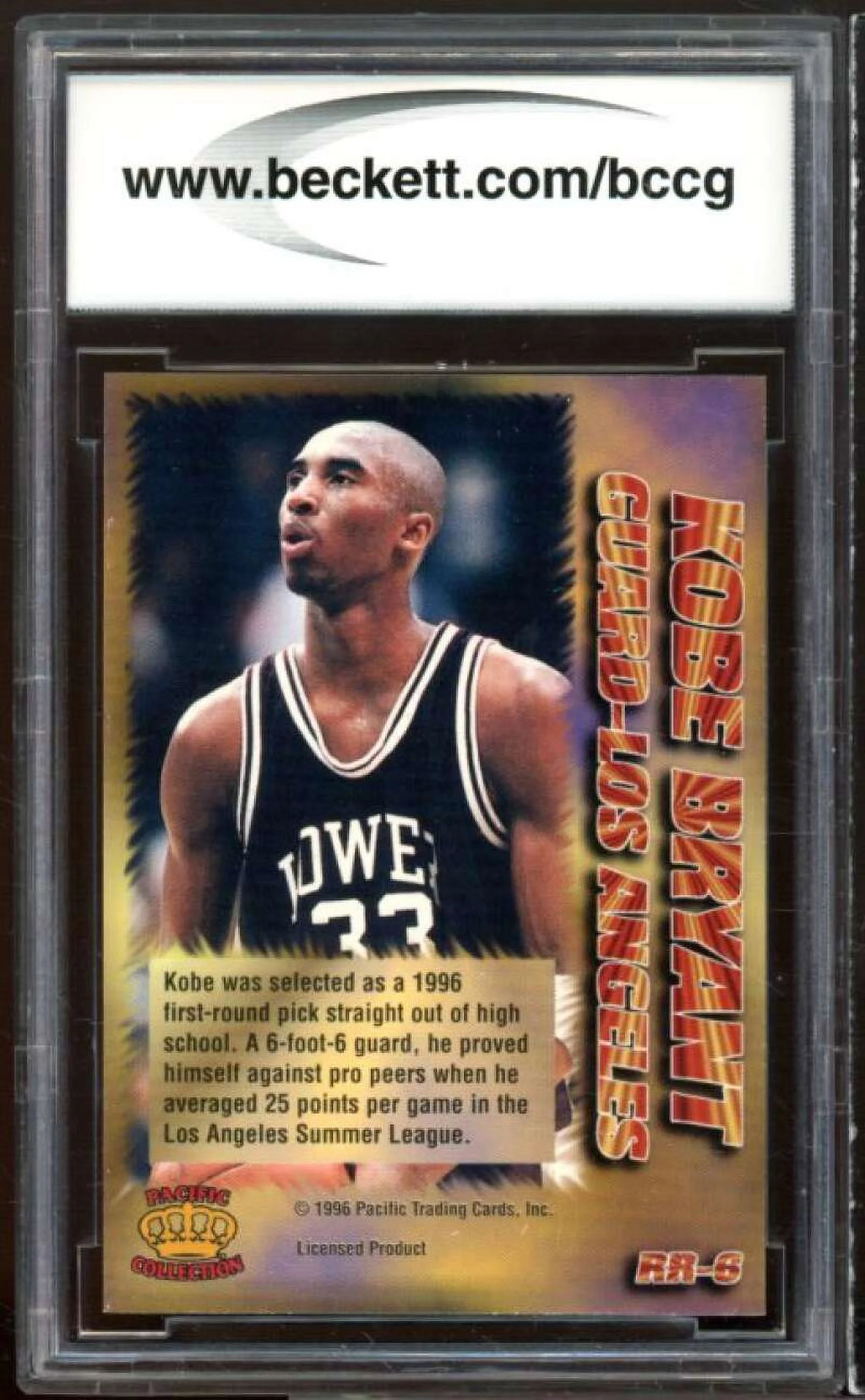 1996 Kobe Bryant Rookie Card Q796