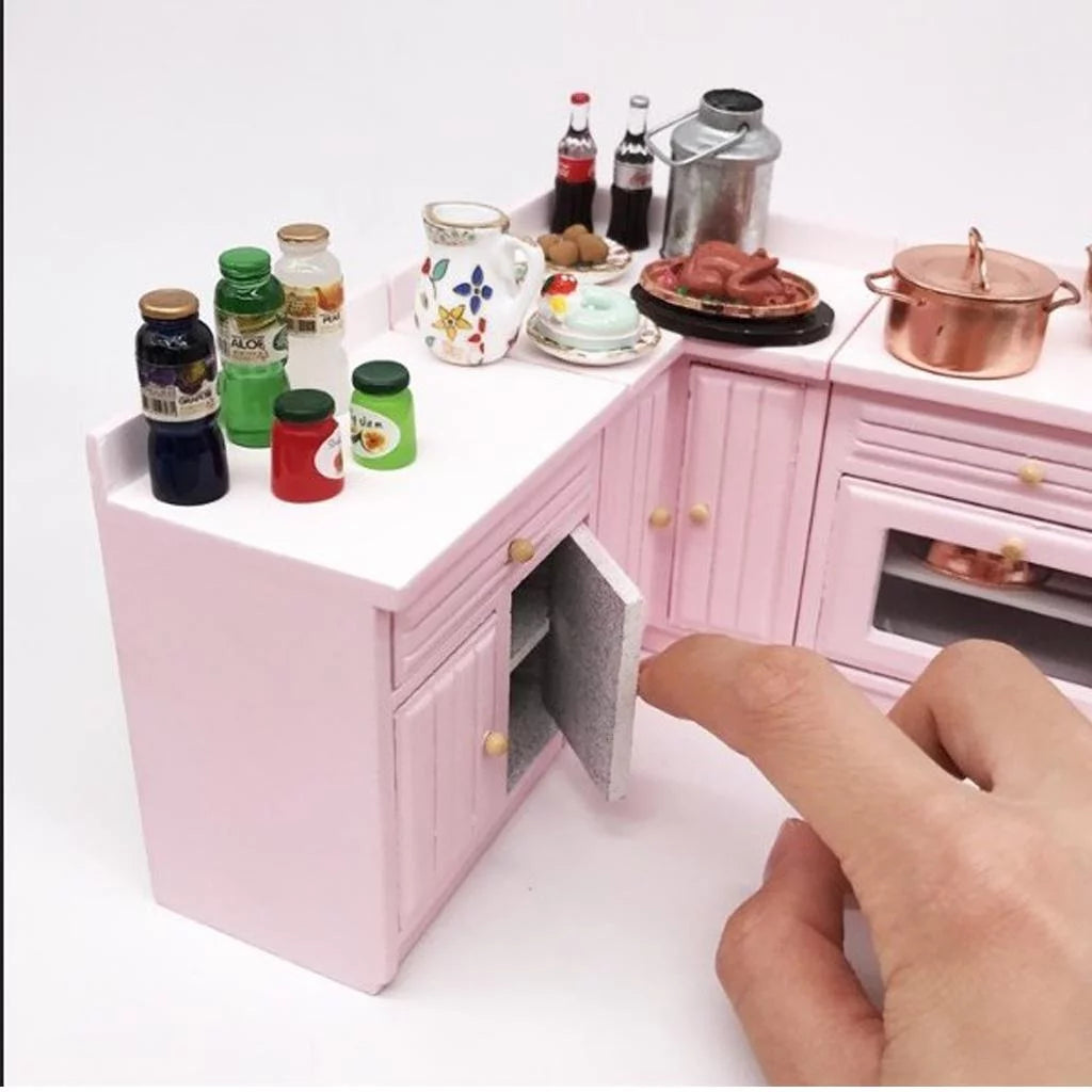 Birch Wood 12 Scale Miniature Kitchen Furniture A31187