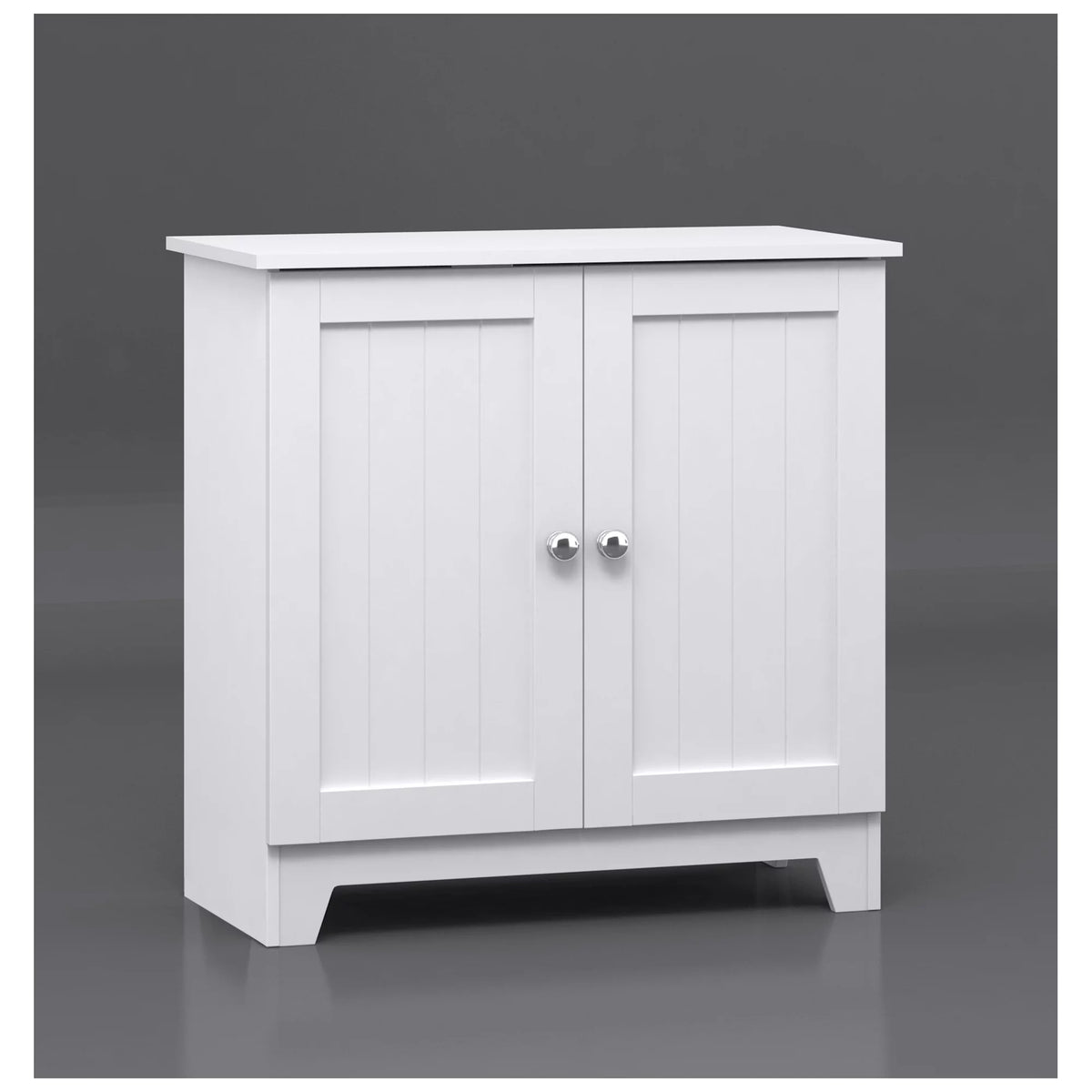 White Double Door Cabinet N323