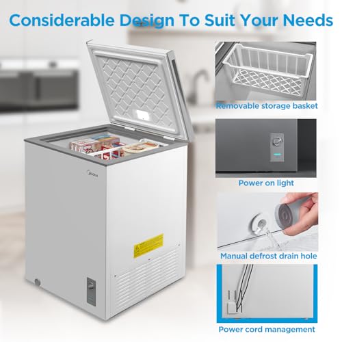 White 7.0 Cu.ft Chest Freezer H627