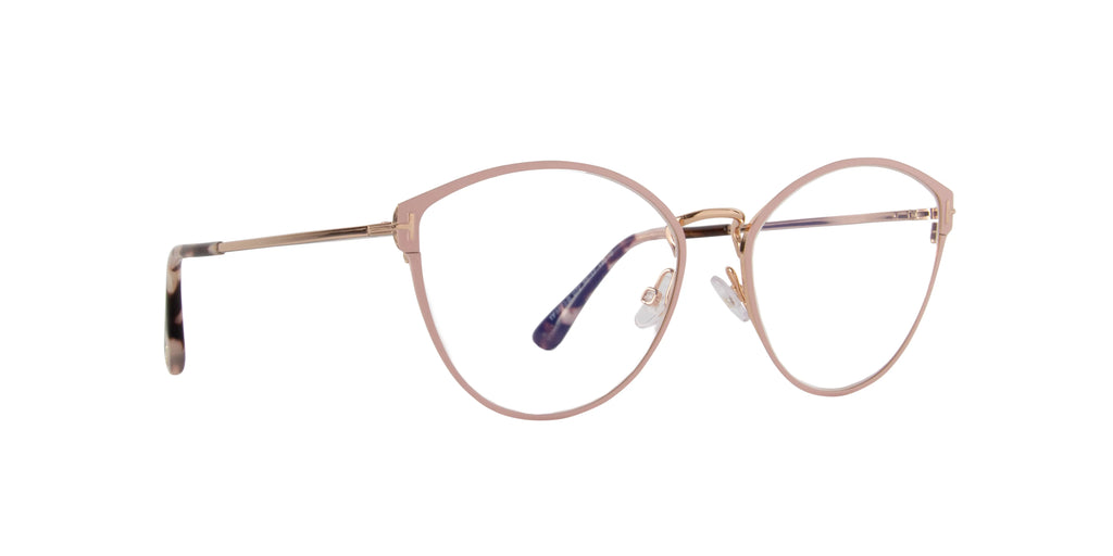 Pink Blue Block Eyeglasses Y742