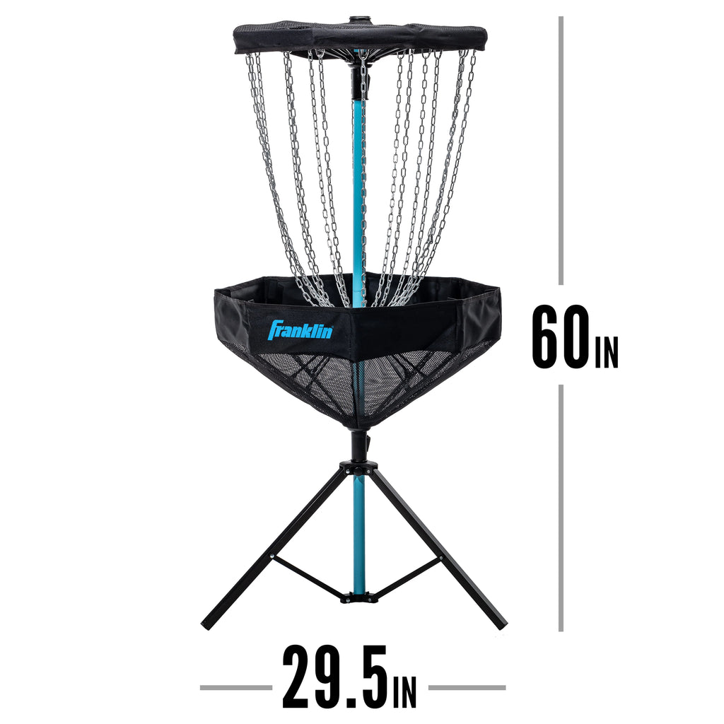 PDGA Approved Portable Disc Golf Target Basket Set with Metal Chains E321198
