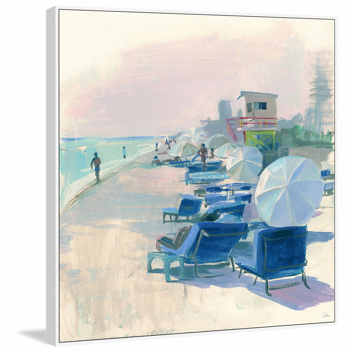 Handmade Framed Print on Canvas 48 x 48 Z2967