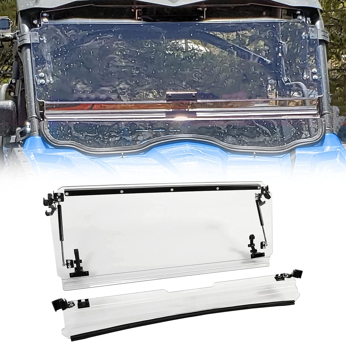 Clear Vented 3-IN-1 Windshield Q16785