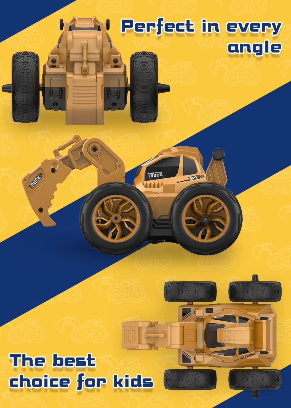 Remote Control Excavator RC Car Off Road Truck Toy B5075