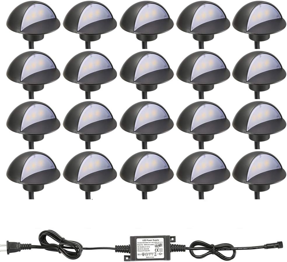 10 Pack Low Voltage Warm White LED Deck Lights K732