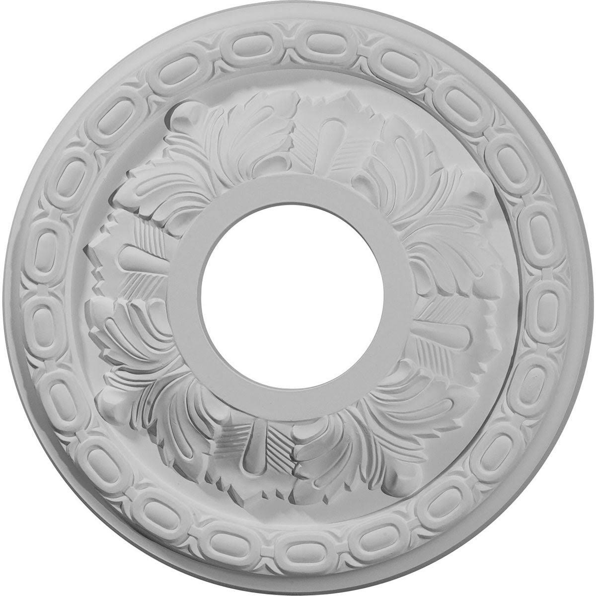 Leaf Ceiling Medallion Hand-Painted Rust G2901
