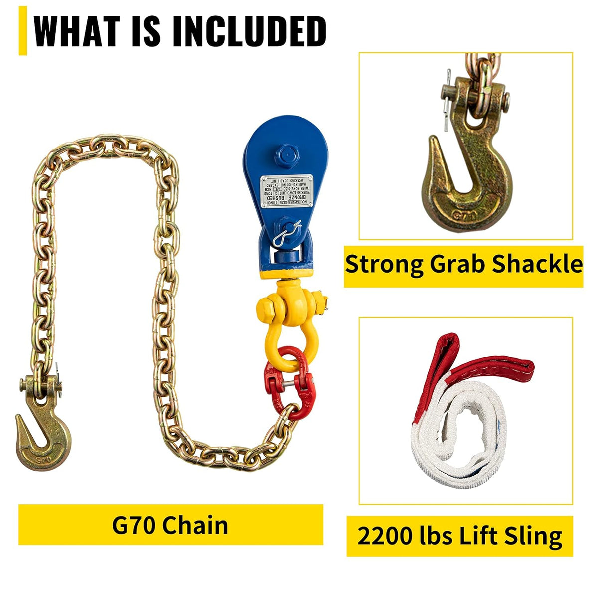 2 ton Snatch Block with Chain C272453