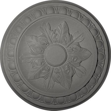 Hand-Painted Silver Ceiling Medallion W6495