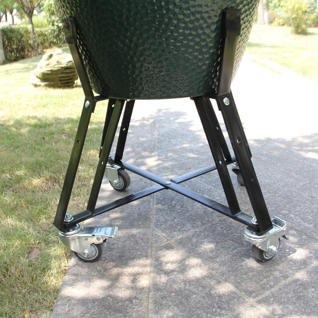 Rolling Cart for Big Green Egg with Locking Caster Wheels E86240