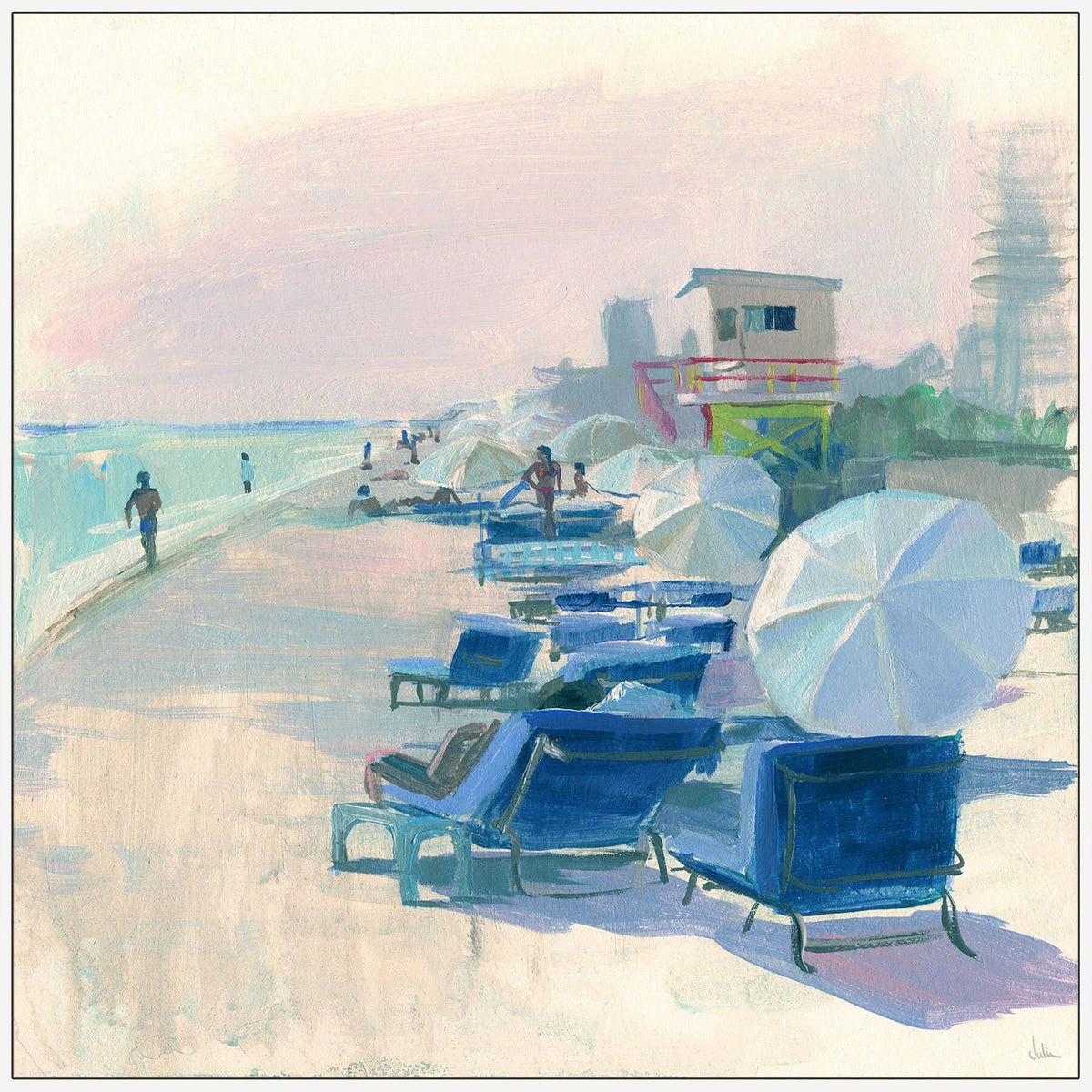 Handmade Framed Print on Canvas 48 x 48 Z2967