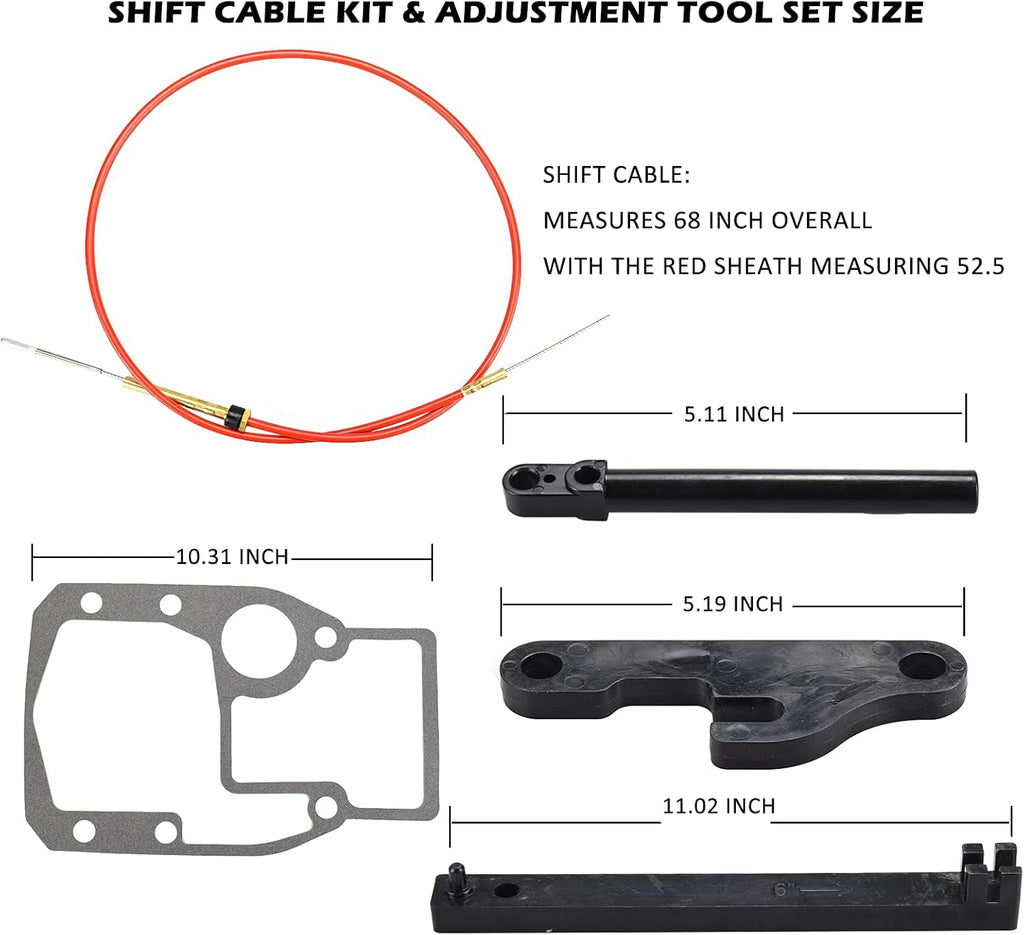 Lower Shift Cable Assembly Kit Pack of 2 B258