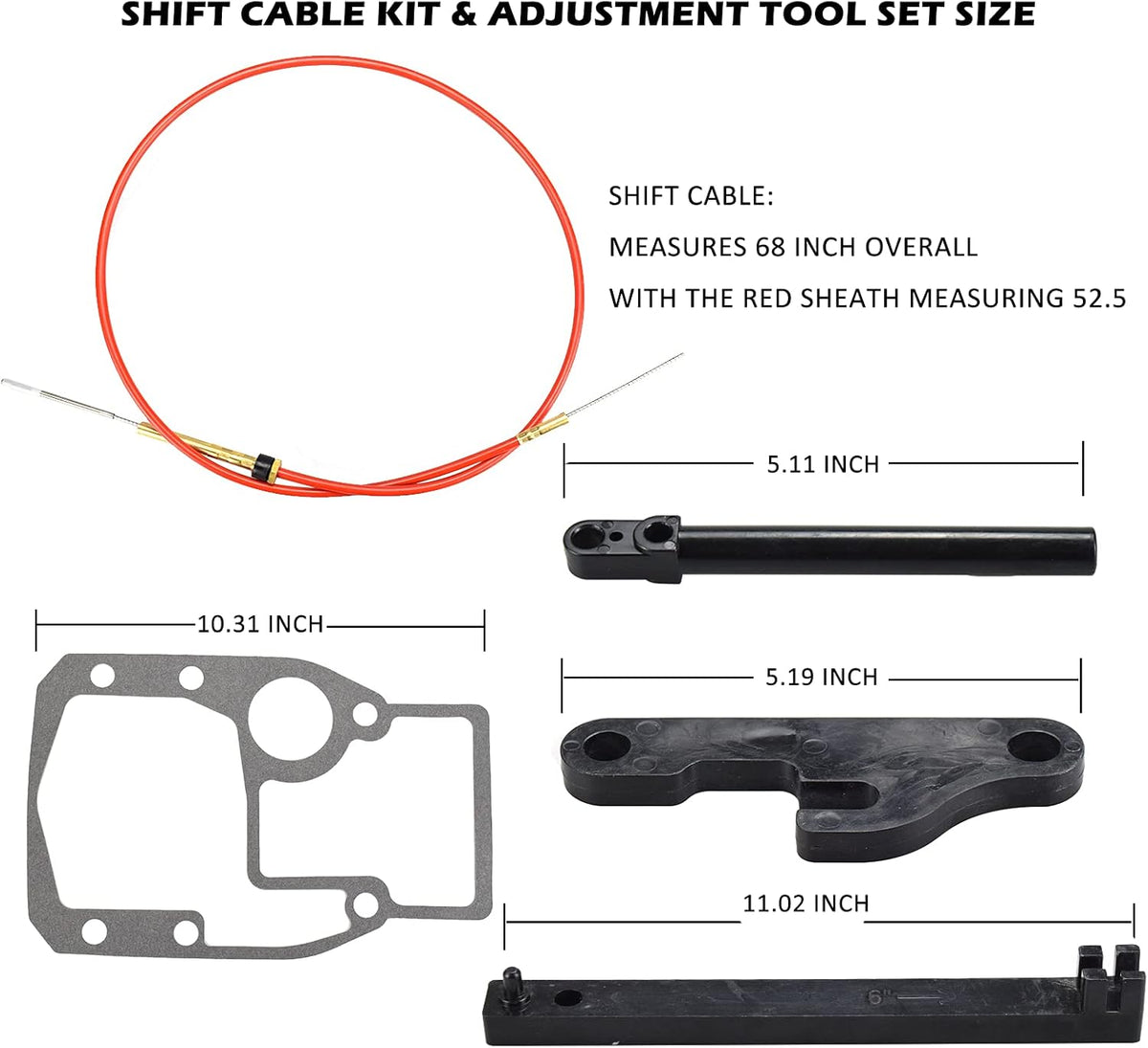 Lower Shift Cable Assembly Kit Pack of 2 B258