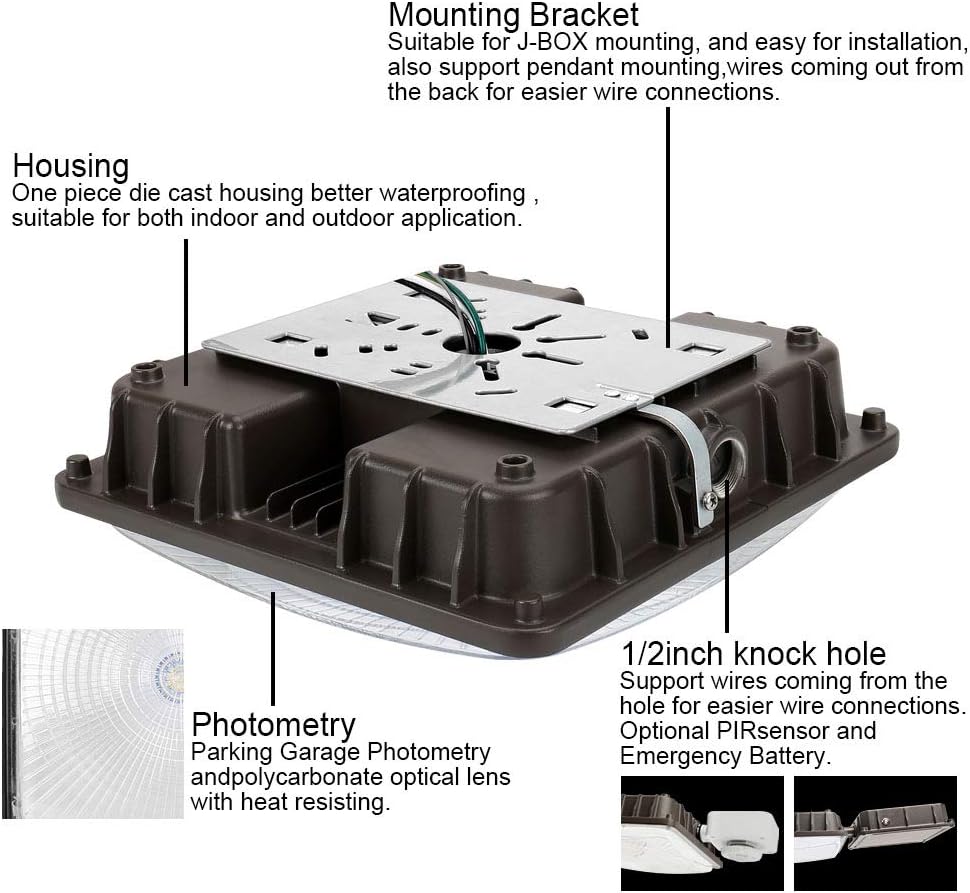 27W LED Canopy Area Light 6 Pack U131